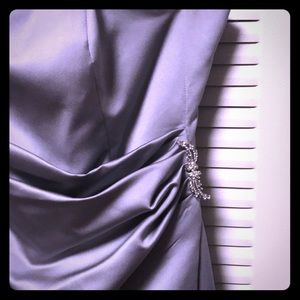 Silver bridesmaid dress